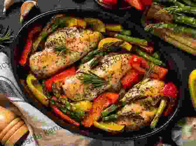 A Golden Brown Roasted Chicken Breast Sitting On A Bed Of Roasted Vegetables In An Instant Pot. The Complete Instant Pot Cookbook: Recipes For Easy Meals: Chicken Breast Instant Pot Recipes