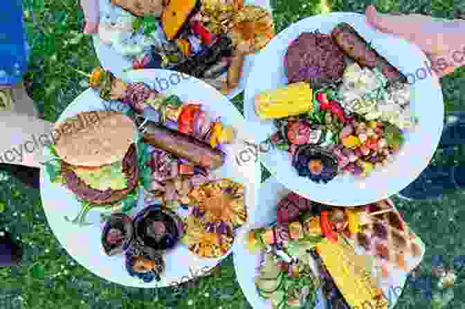 A Group Of People Gathered Around A Braai, Grilling Meats, Vegetables, And Seafood Essential South African Cooking In The USA: 25 Traditional Recipes