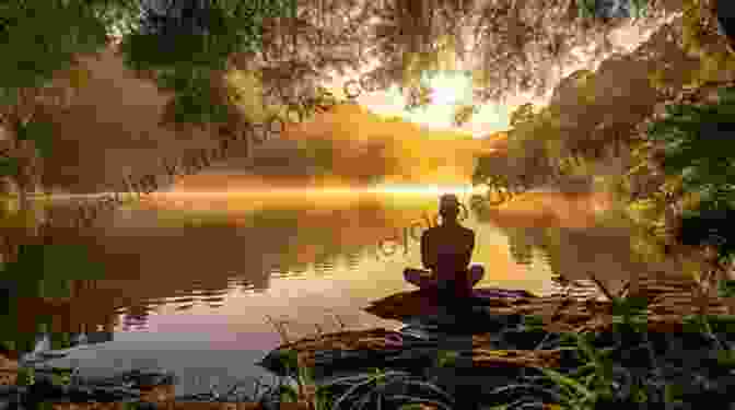 A Person Meditating In A Serene Setting, Surrounded By Nature. The Image Conveys A Sense Of Peace, Tranquility, And Inner Joy. Sovereign Self: Claim Your Inner Joy And Freedom With The Empowering Wisdom Of The Vedas Upanishads And Bhagavad Gita