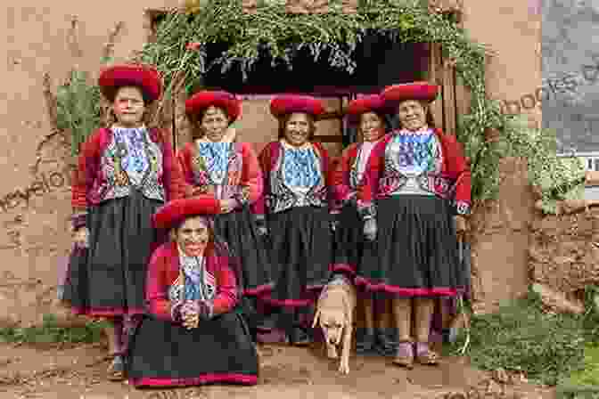 Petra Luna Surrounded By A Group Of People In Traditional Andean Attire, Celebrating A Vibrant Festival. Barefoot Dreams Of Petra Luna