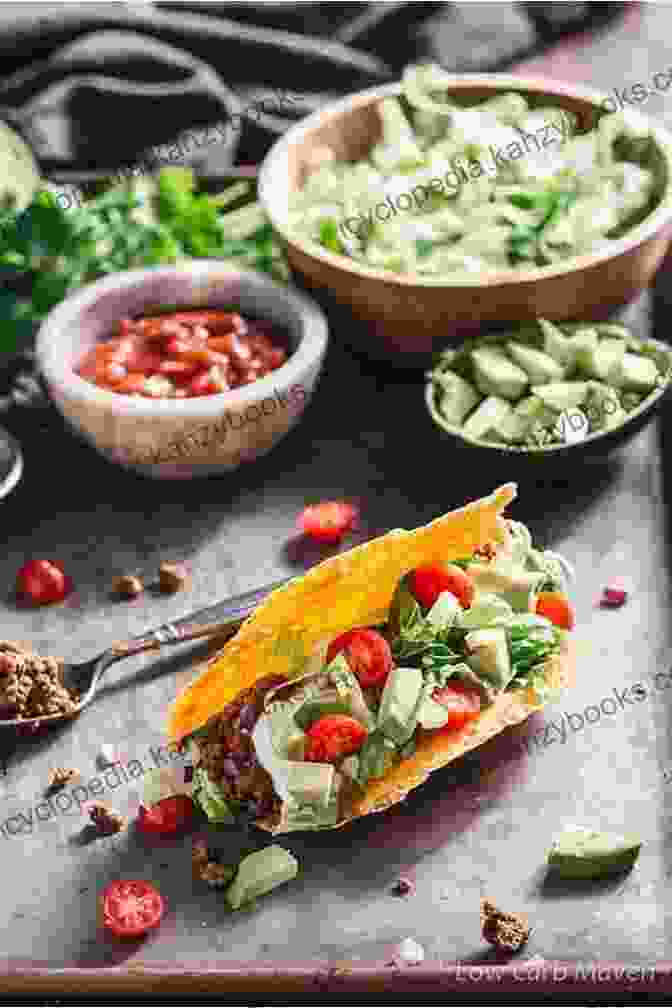 Vibrant Cover Of Keto Mexican Food: 2 In 1: 77 Recipes (x2) To Prepare Keto Mexican Dishes And Tacos Cookbook